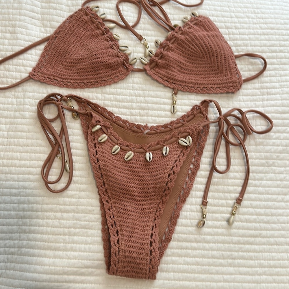 Beautiful Bikini Set Women Crochet